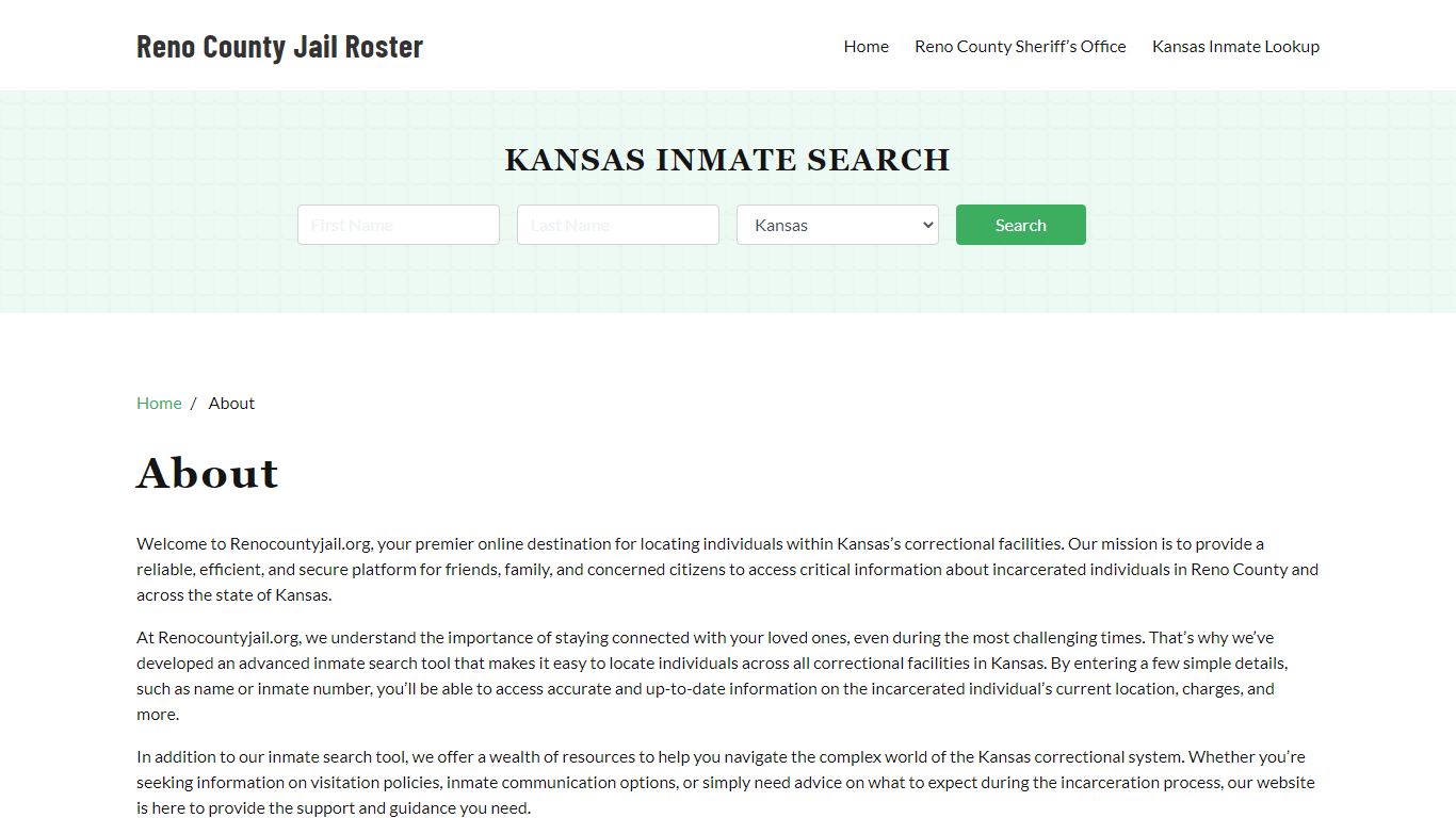 About - renocountyjail.org